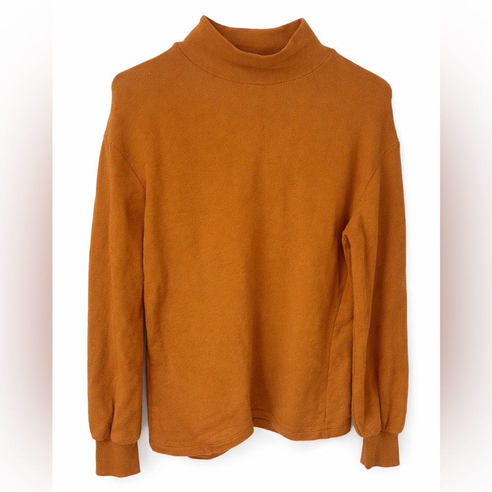 Madewell Turtleneck Long Sleeve Mustard Yellow Sweater Women’s size S